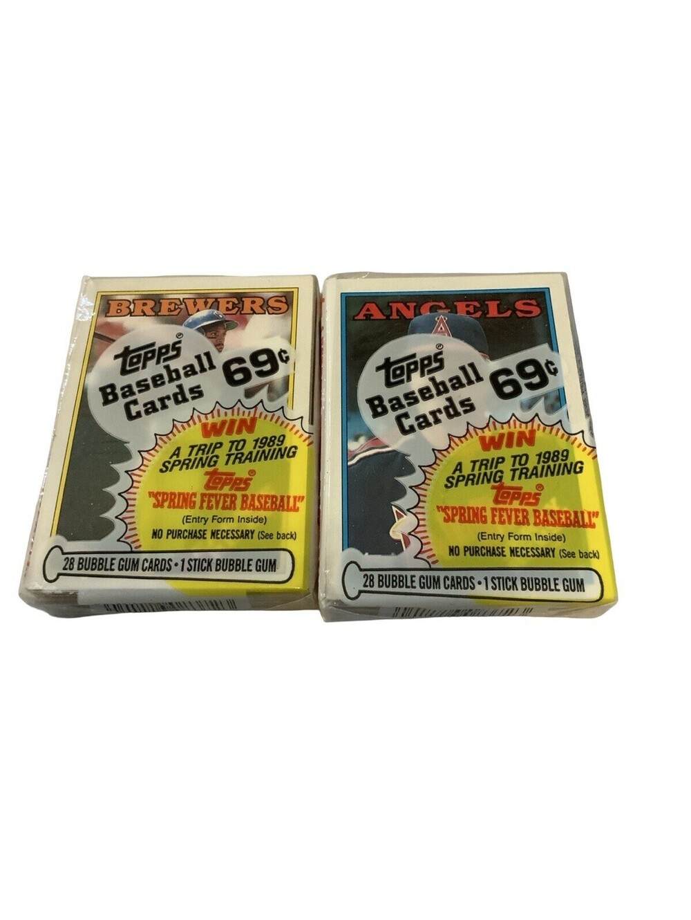 2 Packs - 1988 Topps Baseball Cello Packs